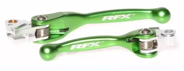 Jeu de levier flexible RFX Vert Kawasaki 125 KX