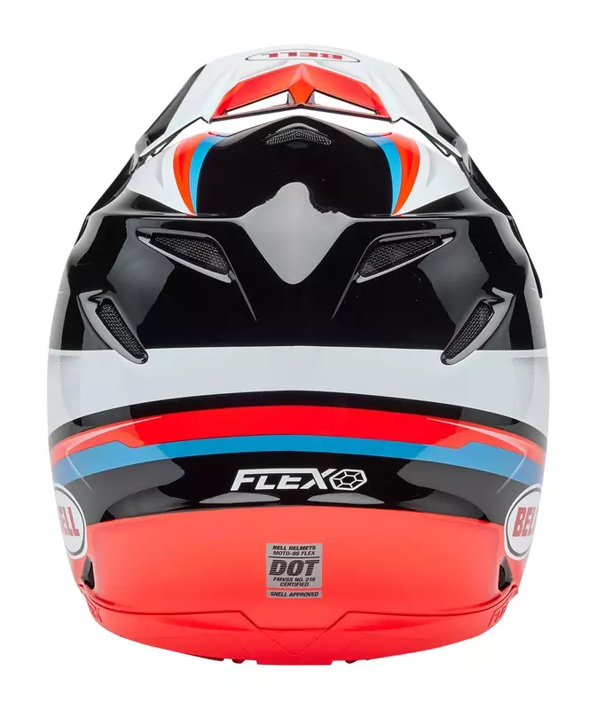 Casque cross 2025 BELL Moto9S Flex Merchant Rouge Noir Brillant OHMOTOS
