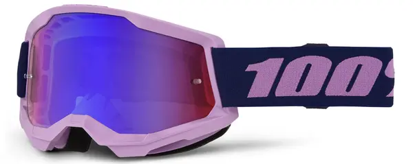 Lunettes 100% Strata 2 Pourpre écran miroir Bleu-rouge