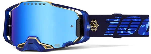 Lunettes 100% Armega Signature Bruni bleu ecran miroir bleu