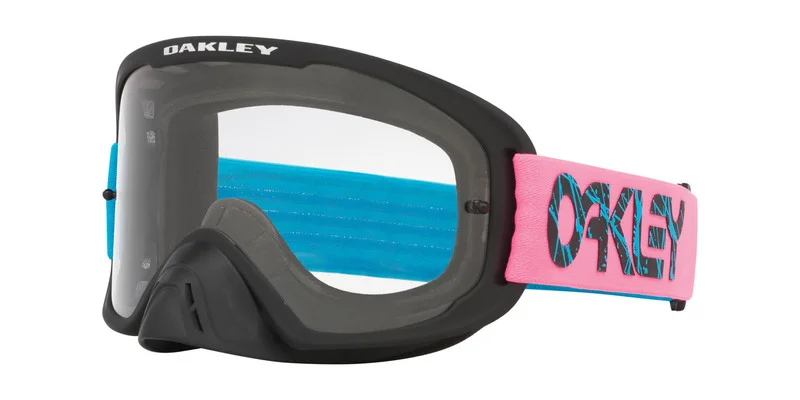 Masque OAKLEY O-Frame 2.0 Pro MX Heritage - 2 Stroke Blue Pink écran clair
