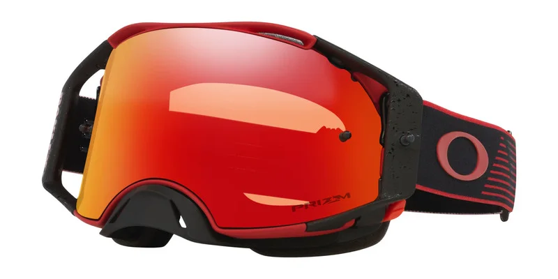 Masque OAKLEY Airbrake MX - Red Motion écran Prizm MX Torch Iridium