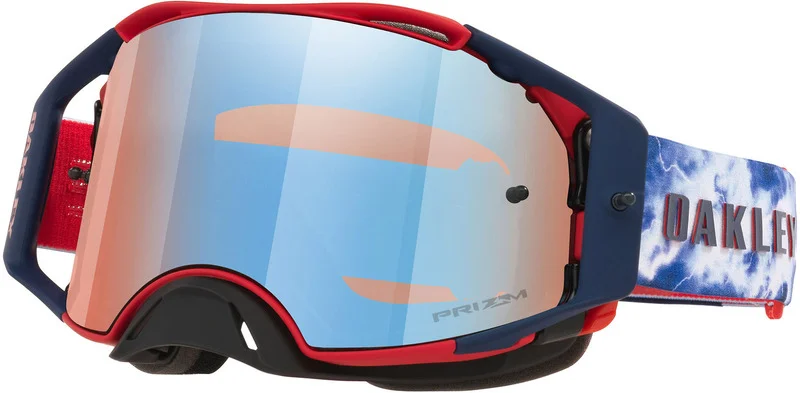 Masque OAKLEY Airbrake MX - Renaux Matte White écran Prizm Sapphire