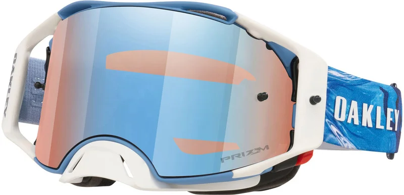Masque OAKLEY Airbrake MX - Sexton Matte White écran Prizm Sapphire