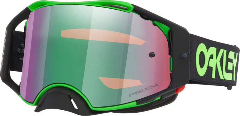 Masque OAKLEY Airbrake MX - Moto Green - écran Prizm Jade