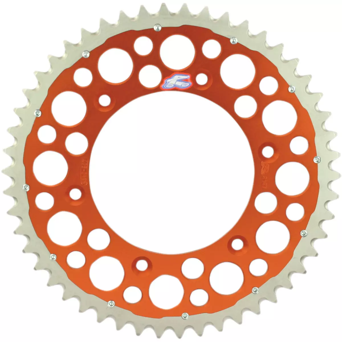 Couronne Renthal Twinring 50 dents orange KTM 300 SX