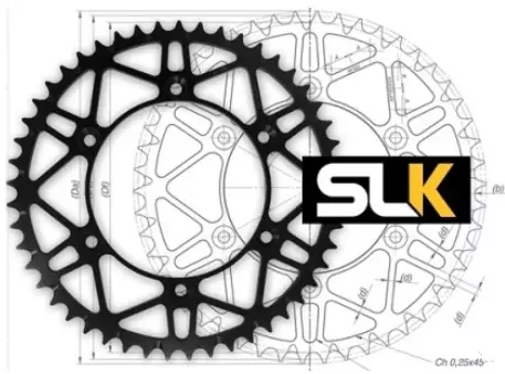 Couronne trail AFAM acier anti-boue SLK 520 pas 50 dents couleur noire HONDA NX 250 (MD21)