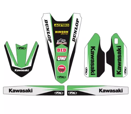 Kit déco complet garde boue FX Kawasaki Kawasaki 125 KX