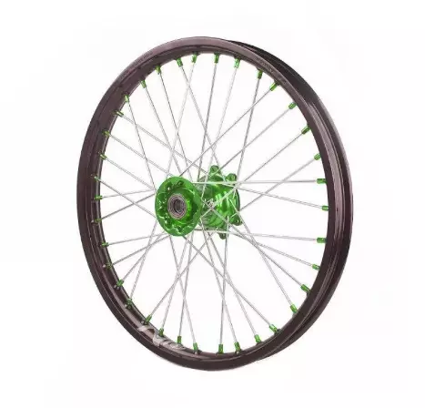 Roue avant Kite Sport 21x1.60 noir/vert Kawasaki 250 KX-F
