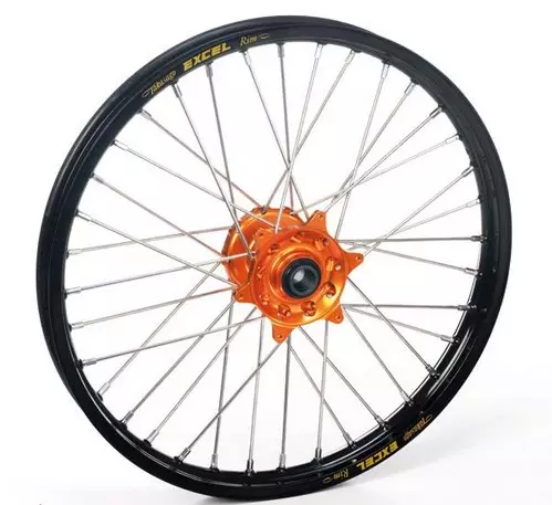 Roue arriere 18x2,15 Haan Wheels/Excel jante noire moyeu Orange KTM 250 EXC-F